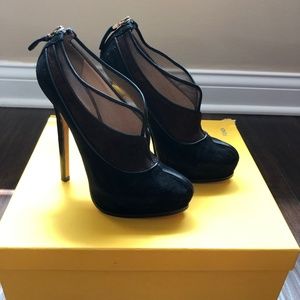 FENDI Platform Suede Heels Sz. 36